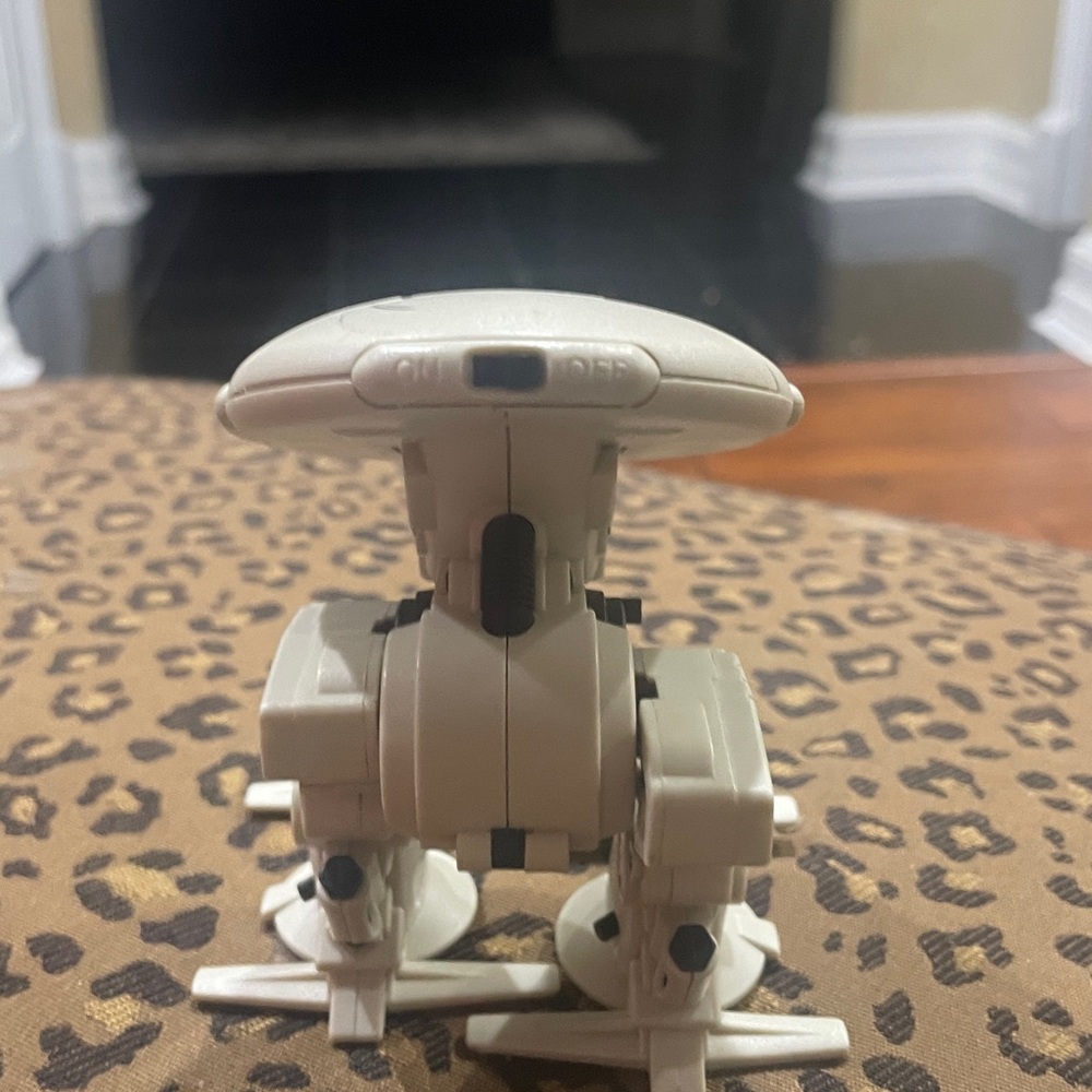 White Robot Toy with Green Details - Picture 4 of 5